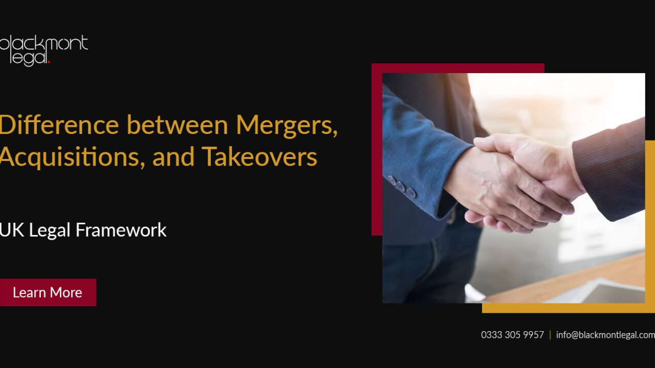 Difference between Mergers, Acquisitions, and Takeovers